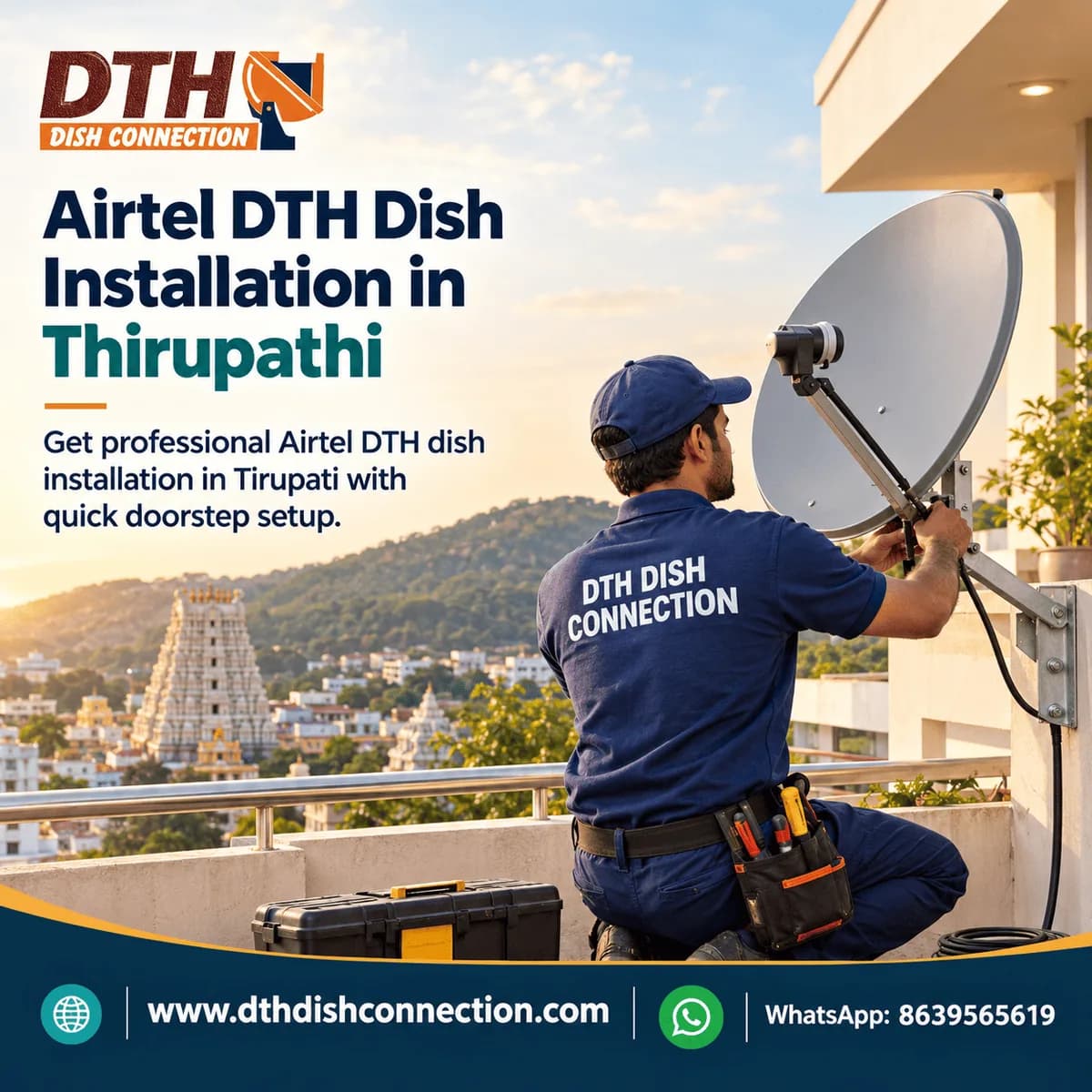 Airtel DTH Dish Installation in Thirupathi