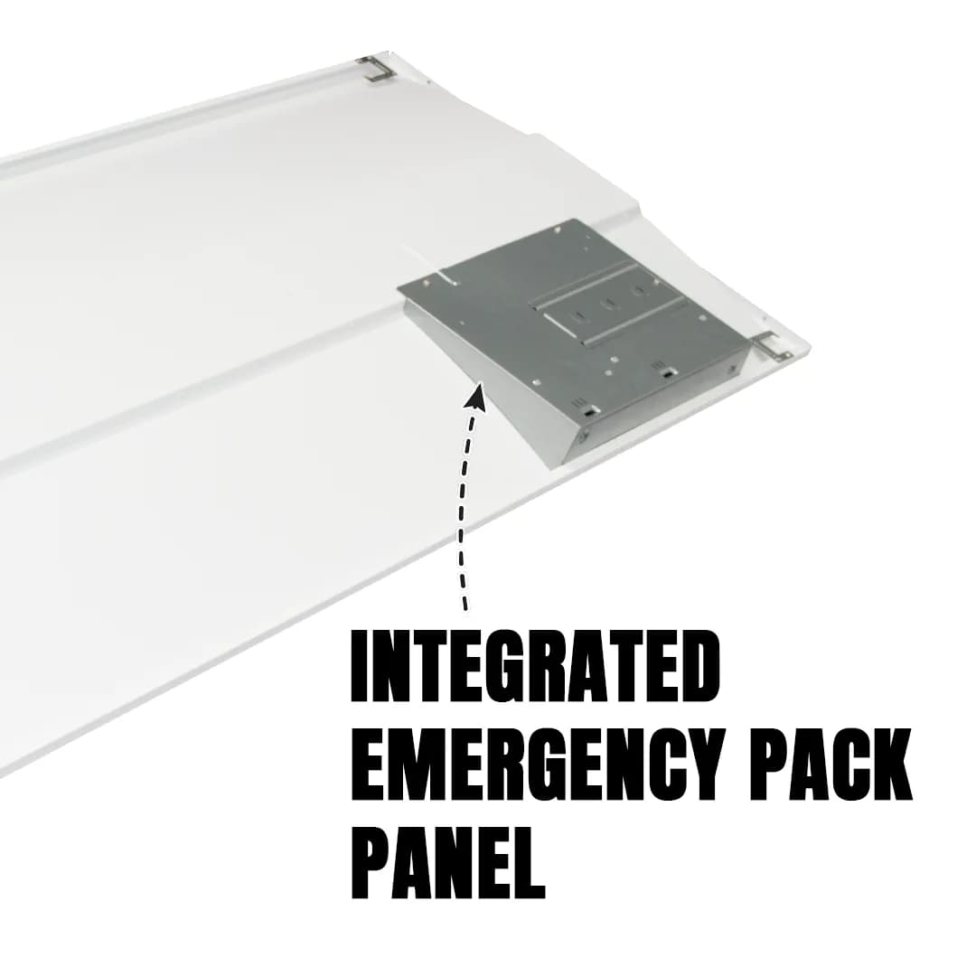 2x4 Troffer Center Basket LED Light with Emergency Battery Backup