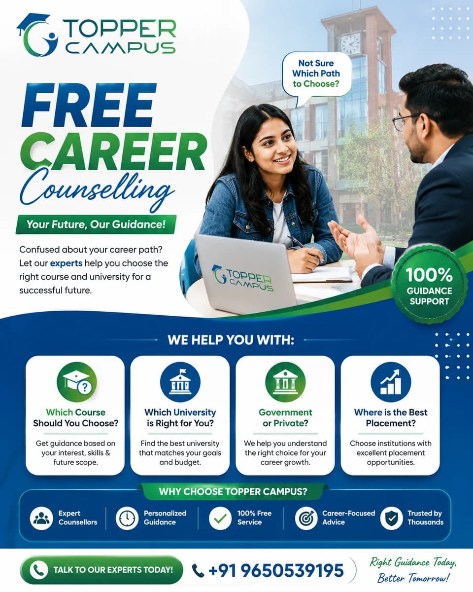 Free Career Counselling for College & University Admissions 2026