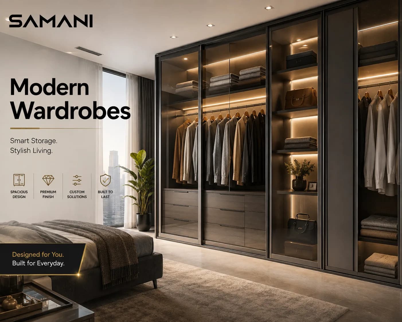 Modern Wardrobes – Manufacturer & Supplier | Samani ECC