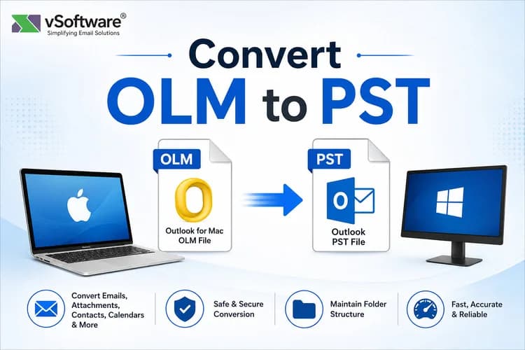 Convert OLM to PST with Emails and Attachments