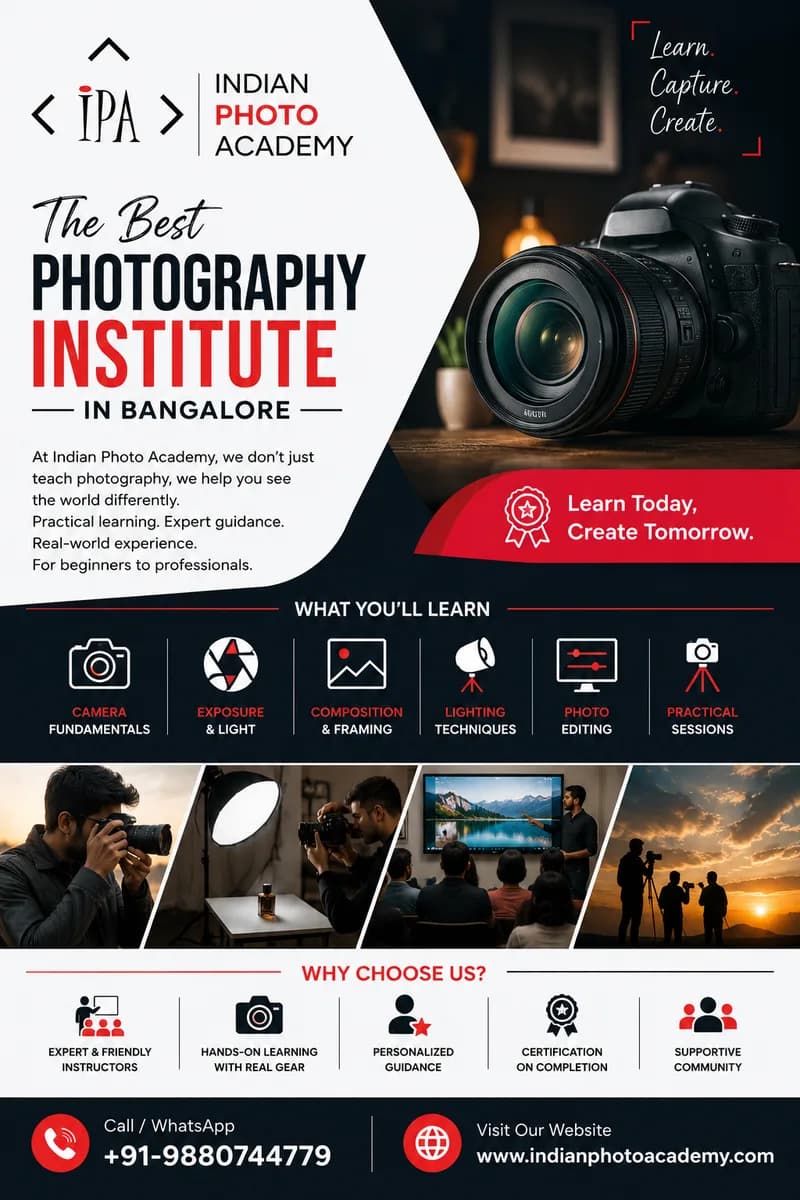 best photography institute in Bangalore