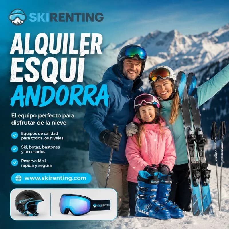 Alquiler Esqui Andorra con Equipos Adaptados a Todos los Niveles