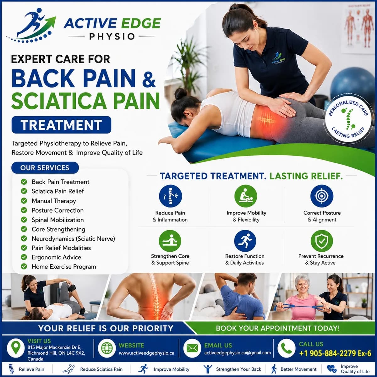 Back Pain and Sciatica Pain Treatment in Markham | Book Your Visit