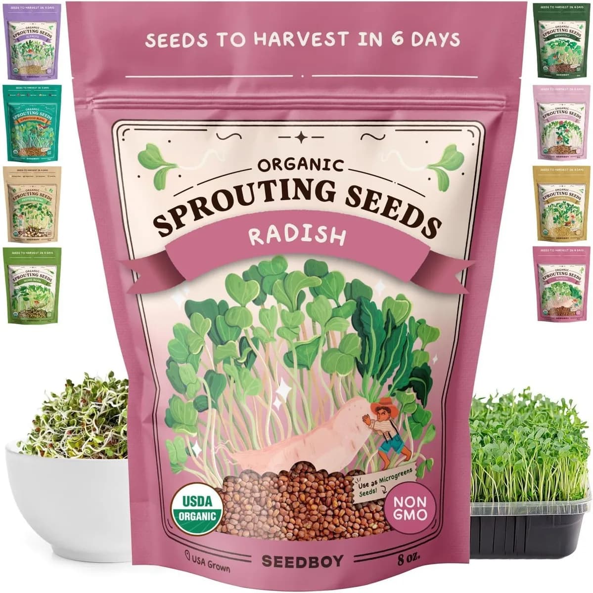 Seedboy Organic Non-GMO Radish