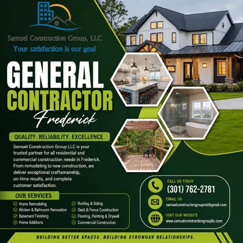 Reliable General Contractor Frederick for Quality Construction Solutions