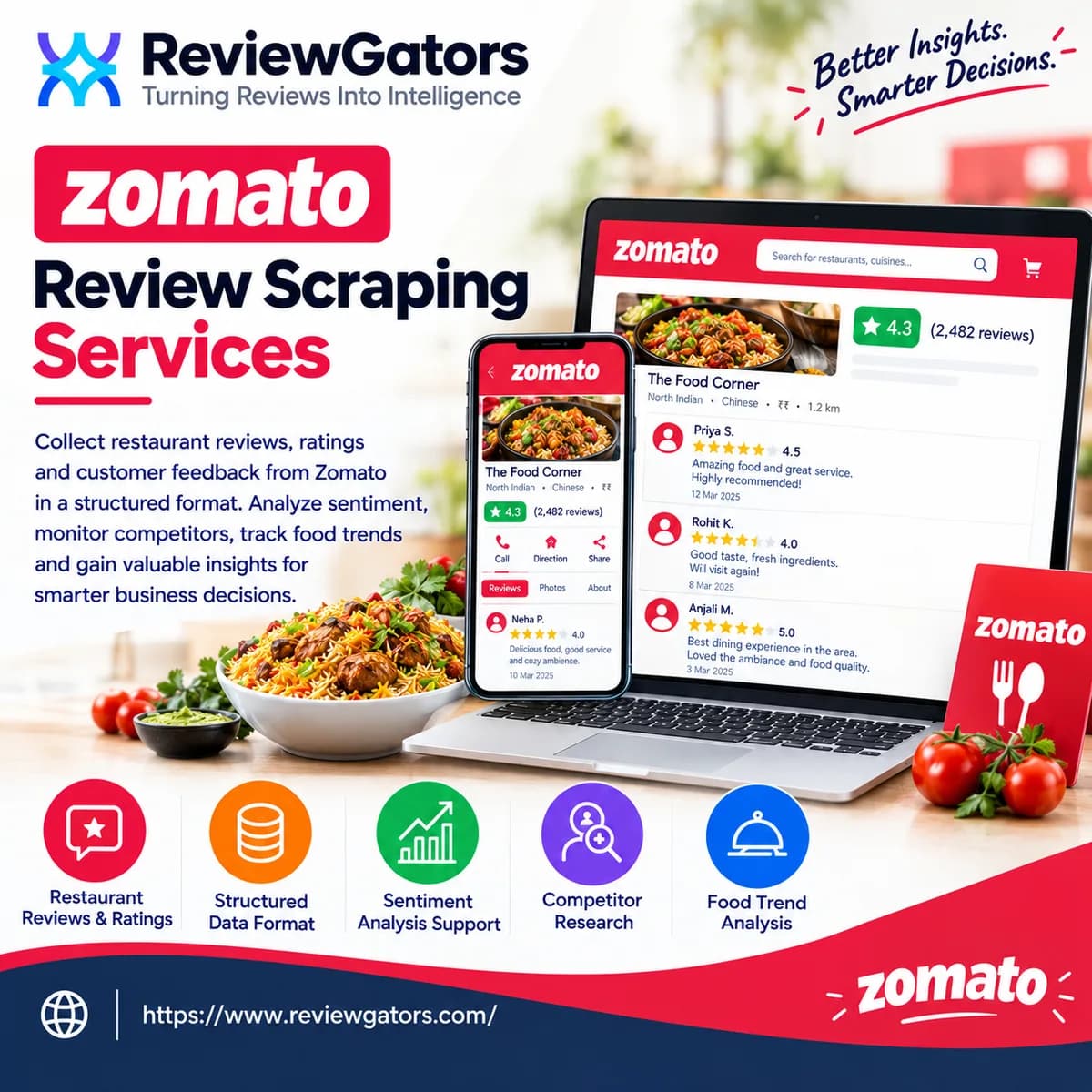 Zomato Review Scraping Services