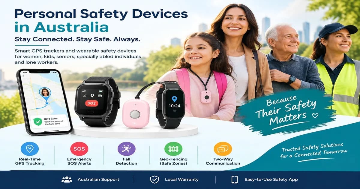 Personal Safety Devices in Australia - GPS Trackers & SOS Wearables