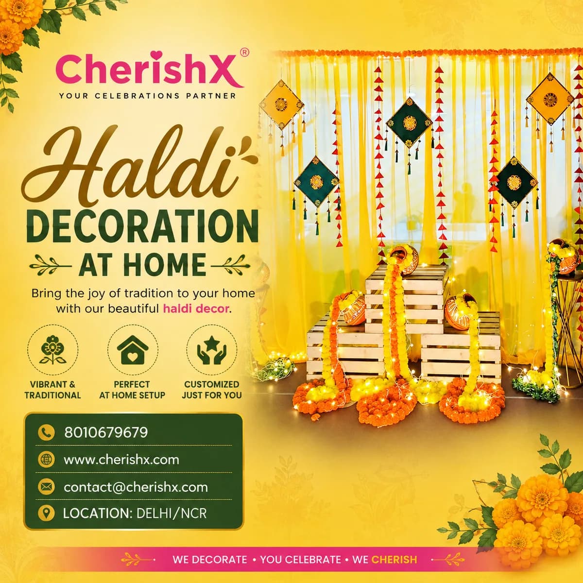 Bring the Haldi Celebration Home with Beautiful Decorations
