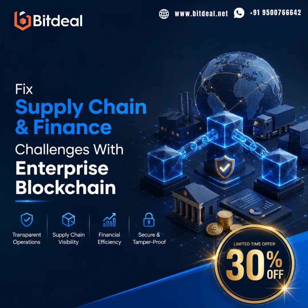 Fix Supply Chain & Finance Challenges With Enterprise Blockchain – 30% Off