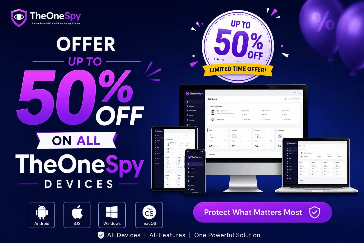 TheOneSpy – Get 50% Savings Now