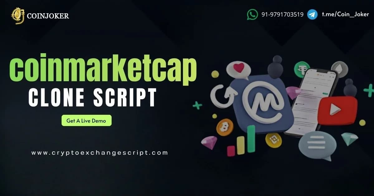 Build a Trusted Crypto Market Platform with CoinMarketCap Clone Script 