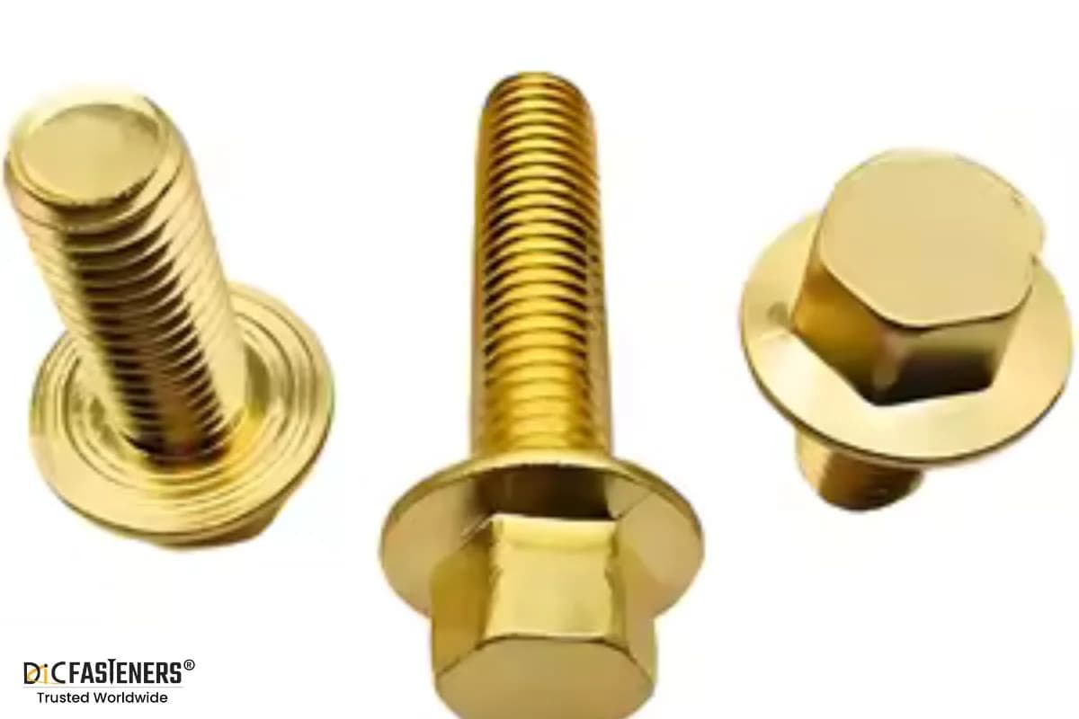 Brass Flange Bolts Supplier & Exporter | DIC Fasteners