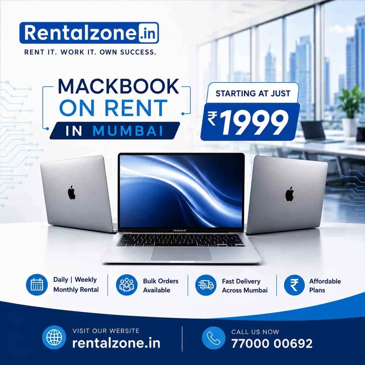 Rent a Macbook on start at rs.1999/-