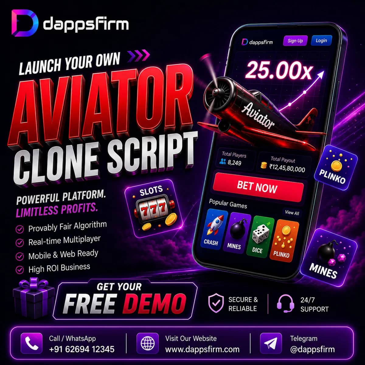 Business-Ready Aviator Clone Script with Advanced Security and Free Live Demo