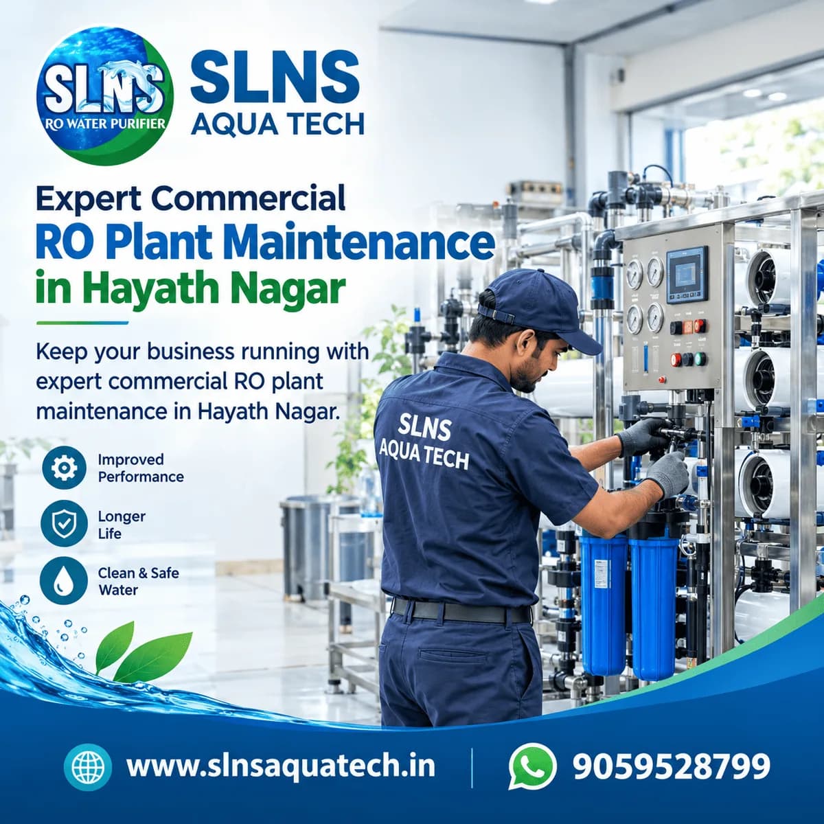 Expert Commercial RO Plant Maintenance in Hayath Nagar