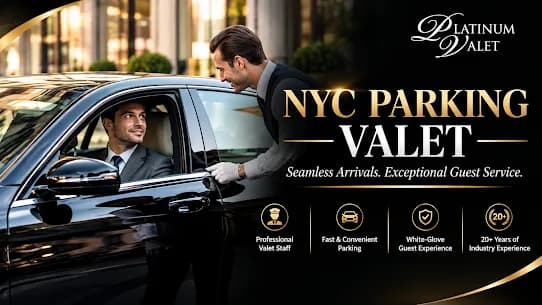 Professional NYC Valet Parking Assistance by Platinum Valet Service 