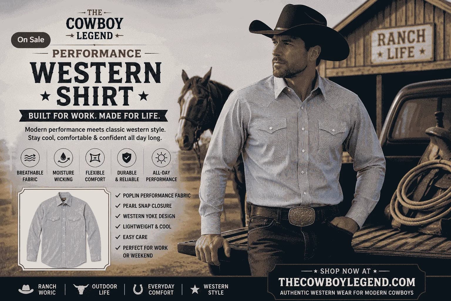 Performance Western Shirt Built for Work & Everyday Comfort