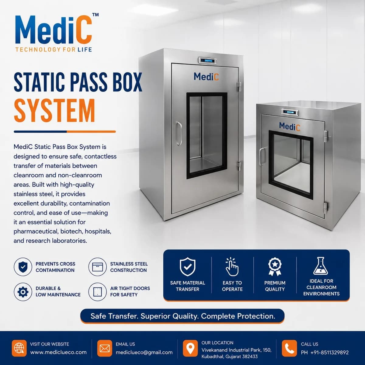 Static Pass Box System Manufacturer & Supplier in India