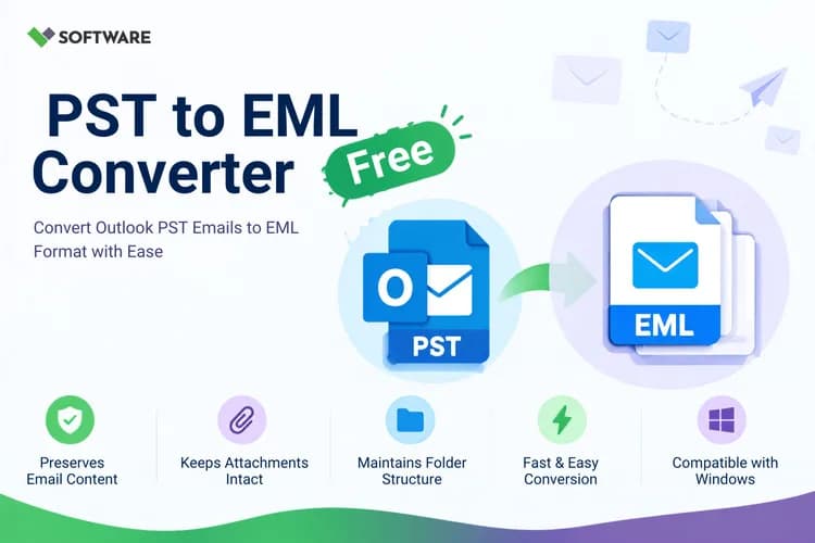 Convert PST to EML Files in Bulk Without Data Loss