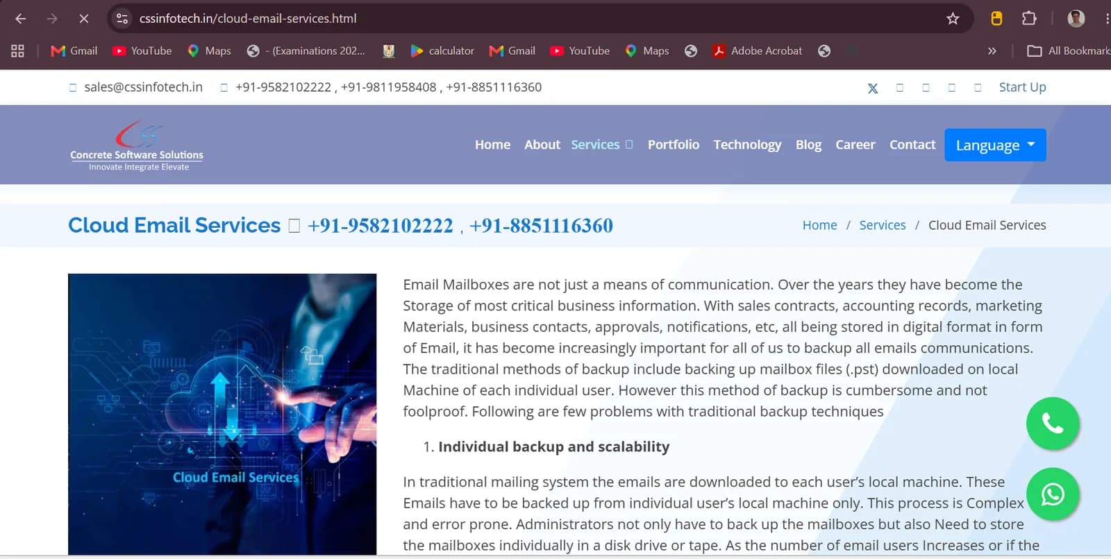 Reliable Cloud Email Services Provider in India for Secure Business Communication