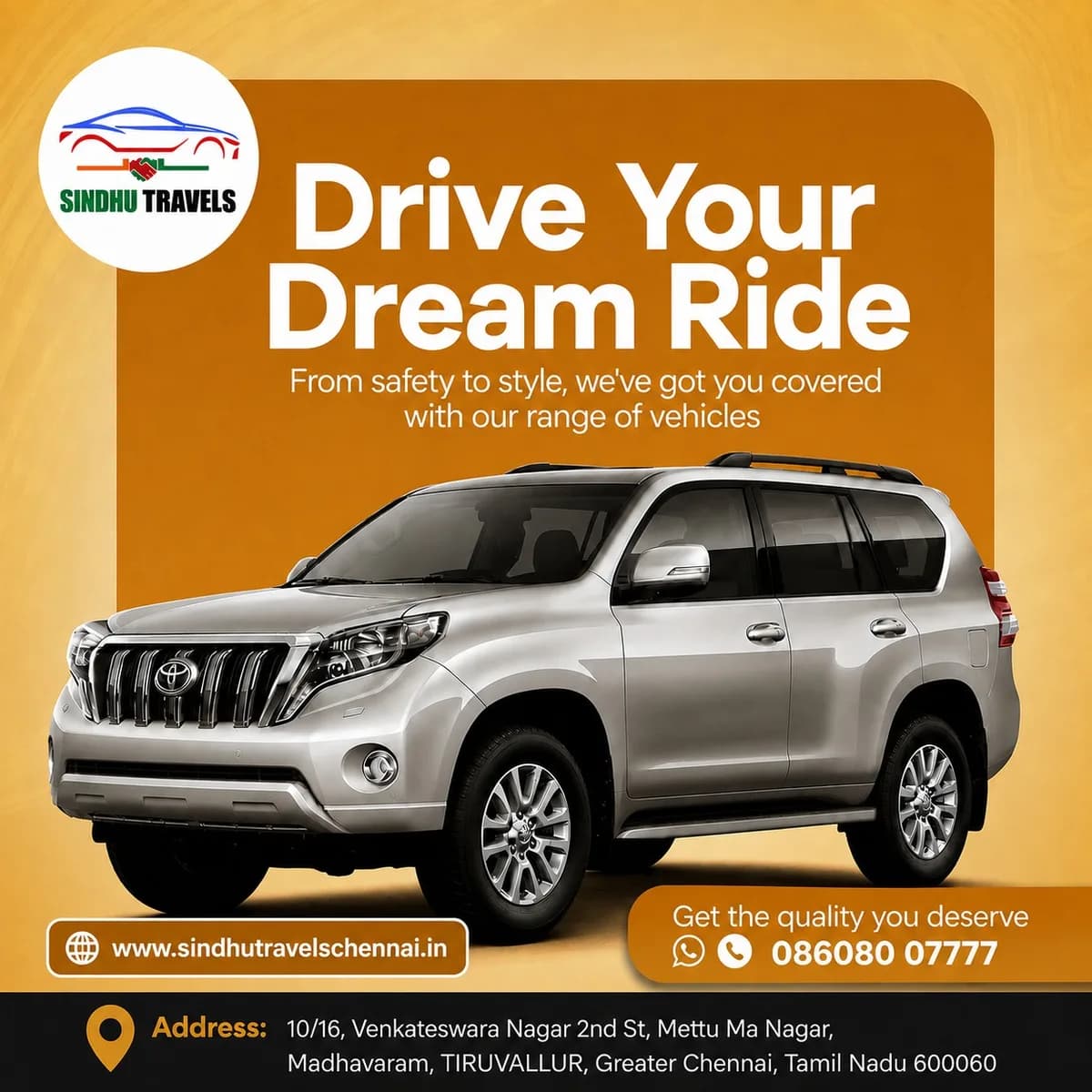  Trusted Car Rental Company in Madhavaram, Chennai - Reliable Rides for Every Journey 