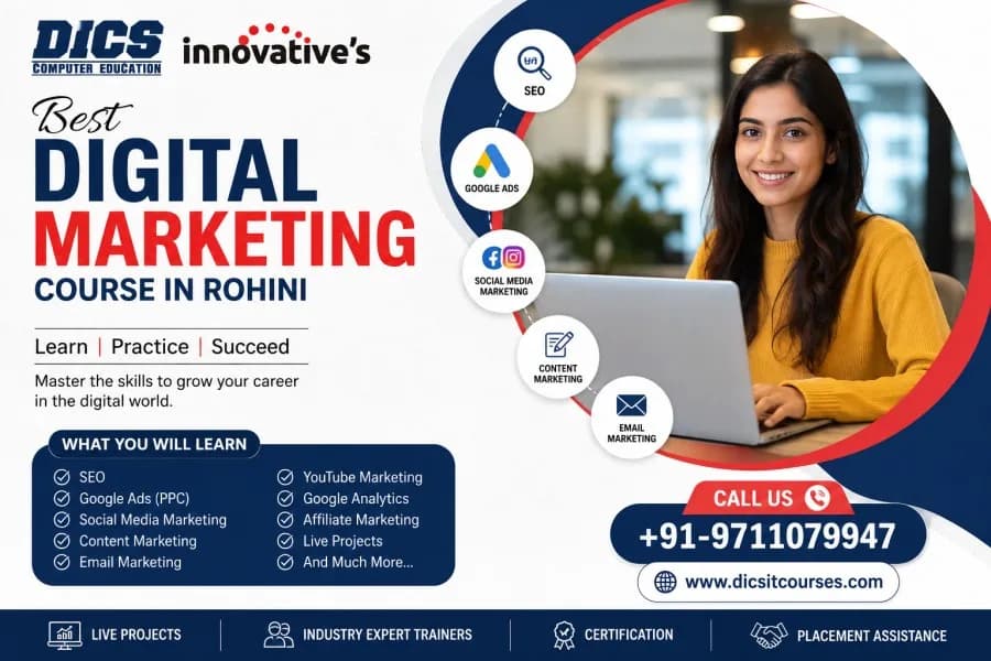 Best Digital Marketing Course in Rohini | Advanced Training & Placement Assistance