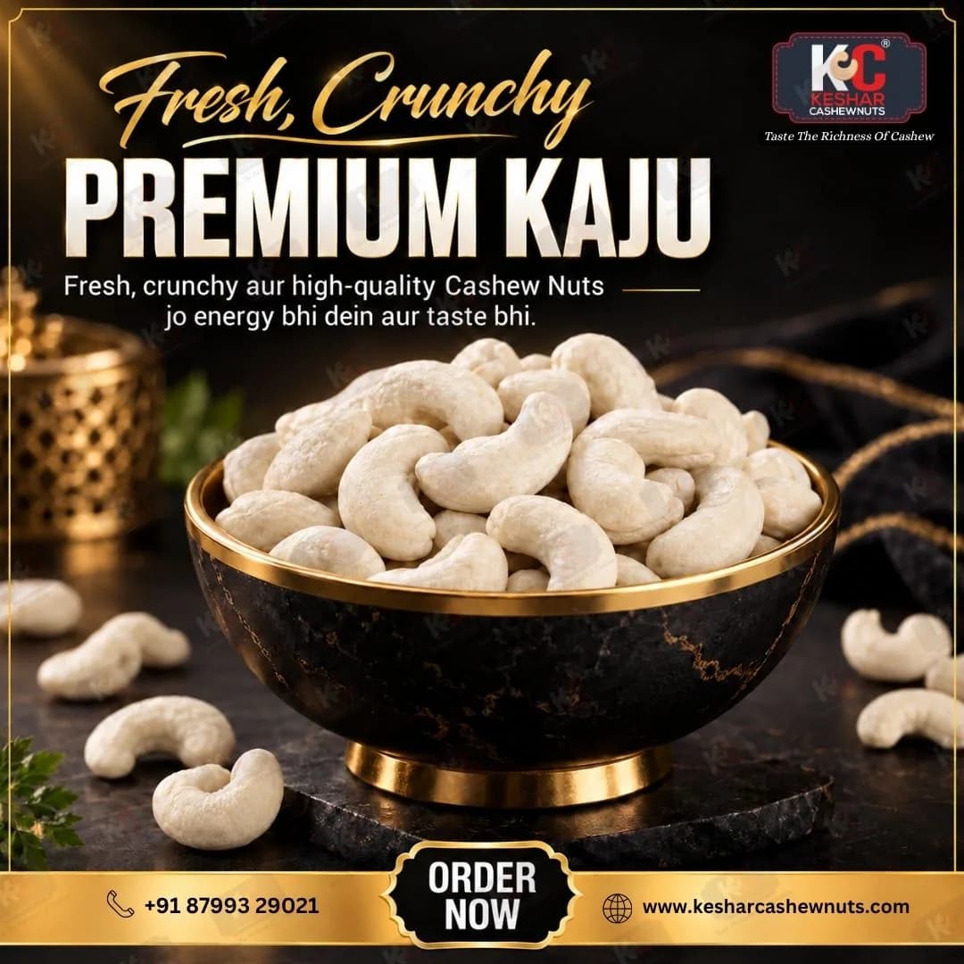 Whole Split and Broken Cashew Supplier in Gujarat