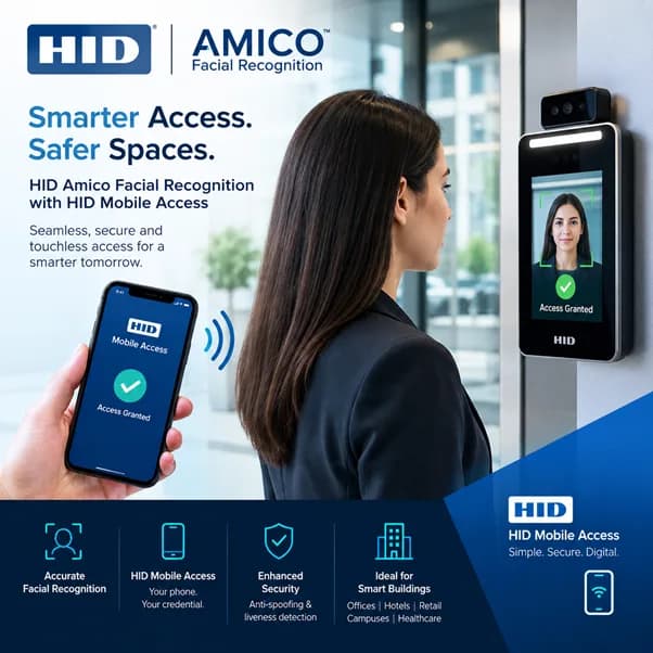 HID Amico Facial Recognition: Smarter, Contactless Access Control for UAE Businesses