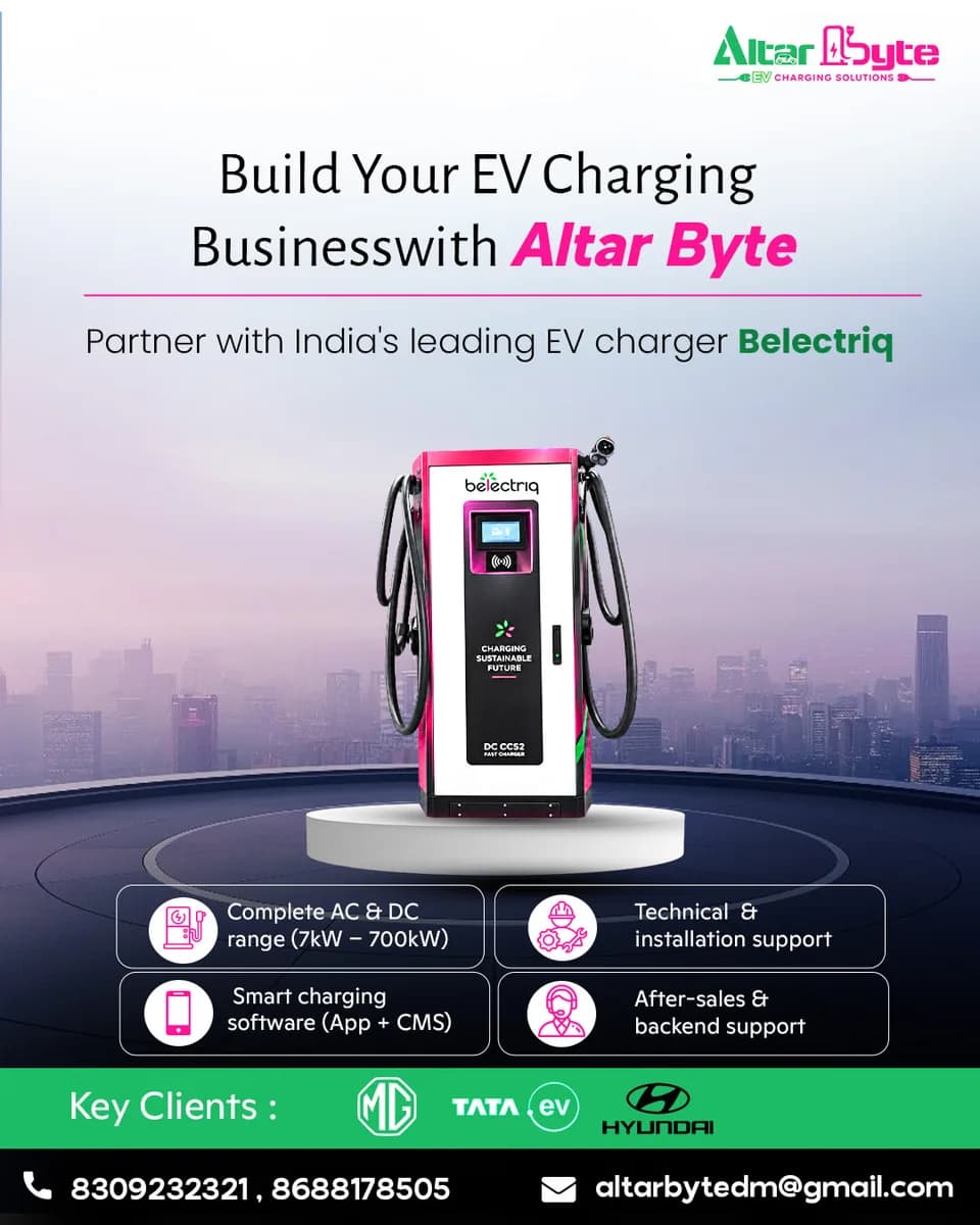 EV Charger Installation Services in Hyderabad | Altarbyte