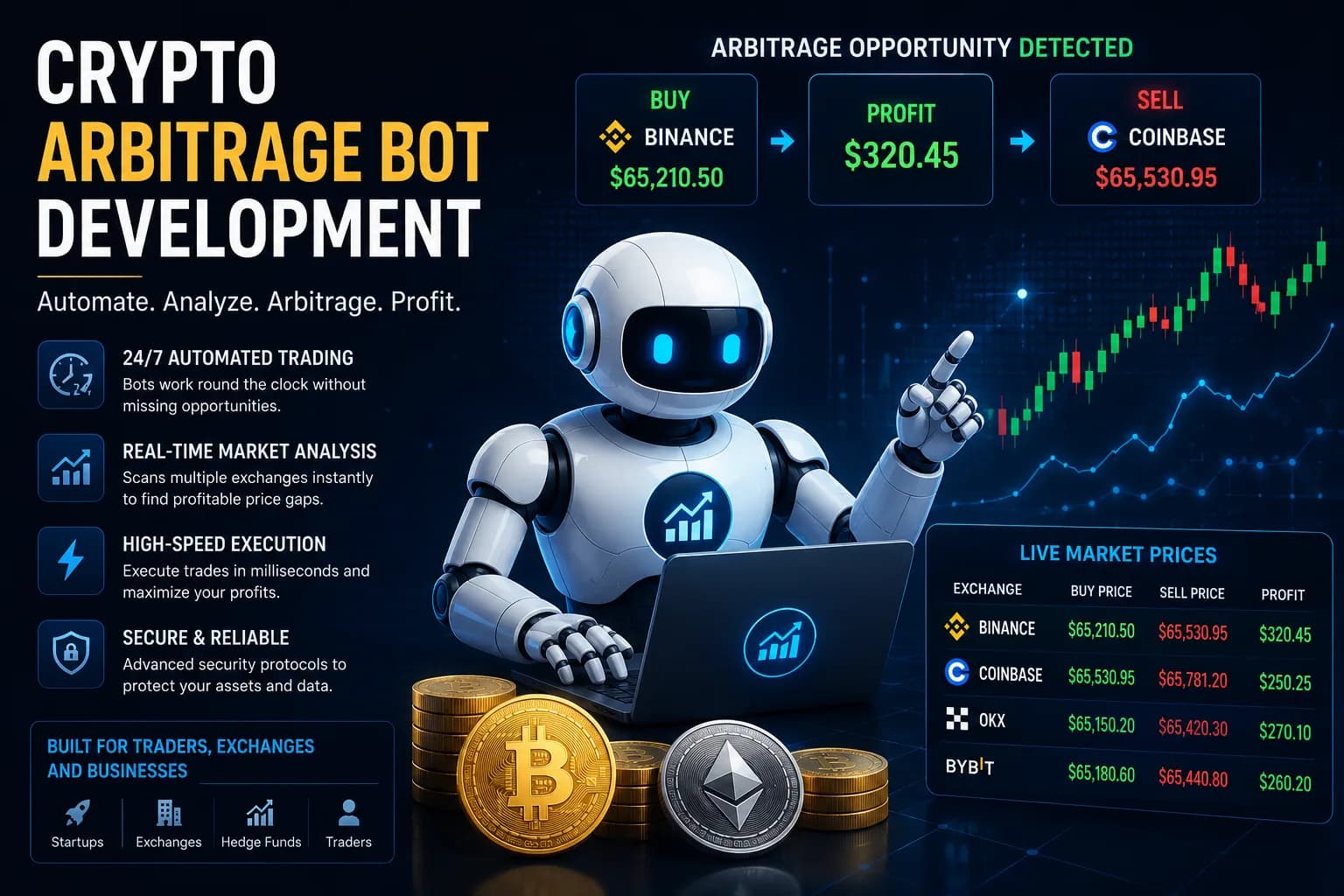 Crypto Arbitrage Bot Development: Build Smarter Automated Trading Solutions