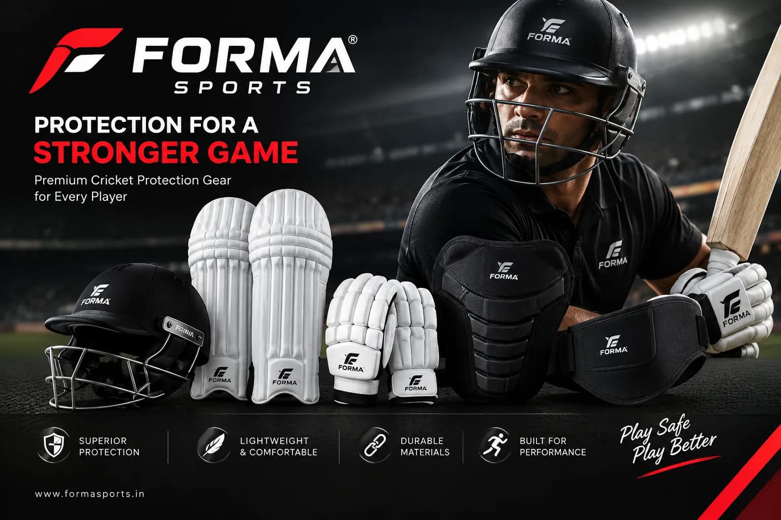 Forma Neck Guard – Cricket Neck Protection for Players