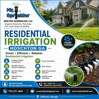 Residential Irrigation Hoschton GA
