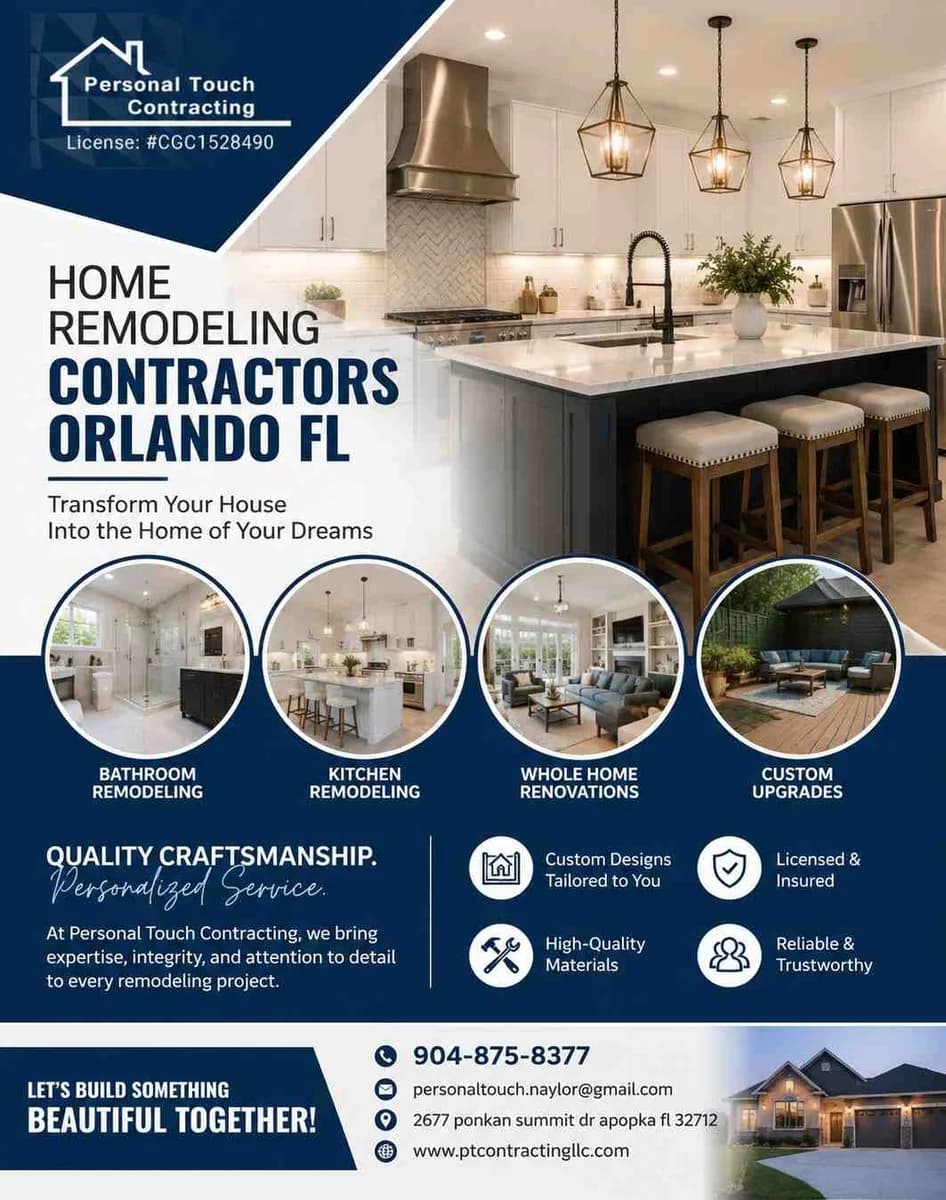 Orlando's Reliable Home Remodeling Experts for Stunning Renovations 