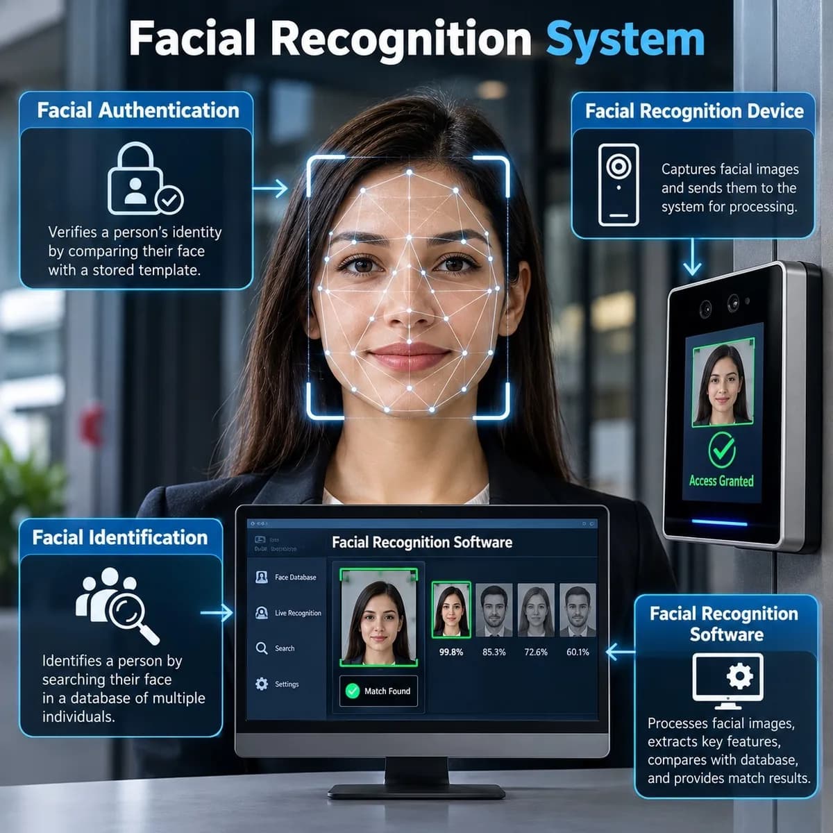 Advanced Facial Recognition System in Kuwait for Secure Access
