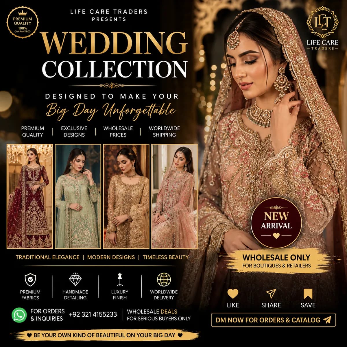 Pakistani Premium Wedding Dresses Export Quality