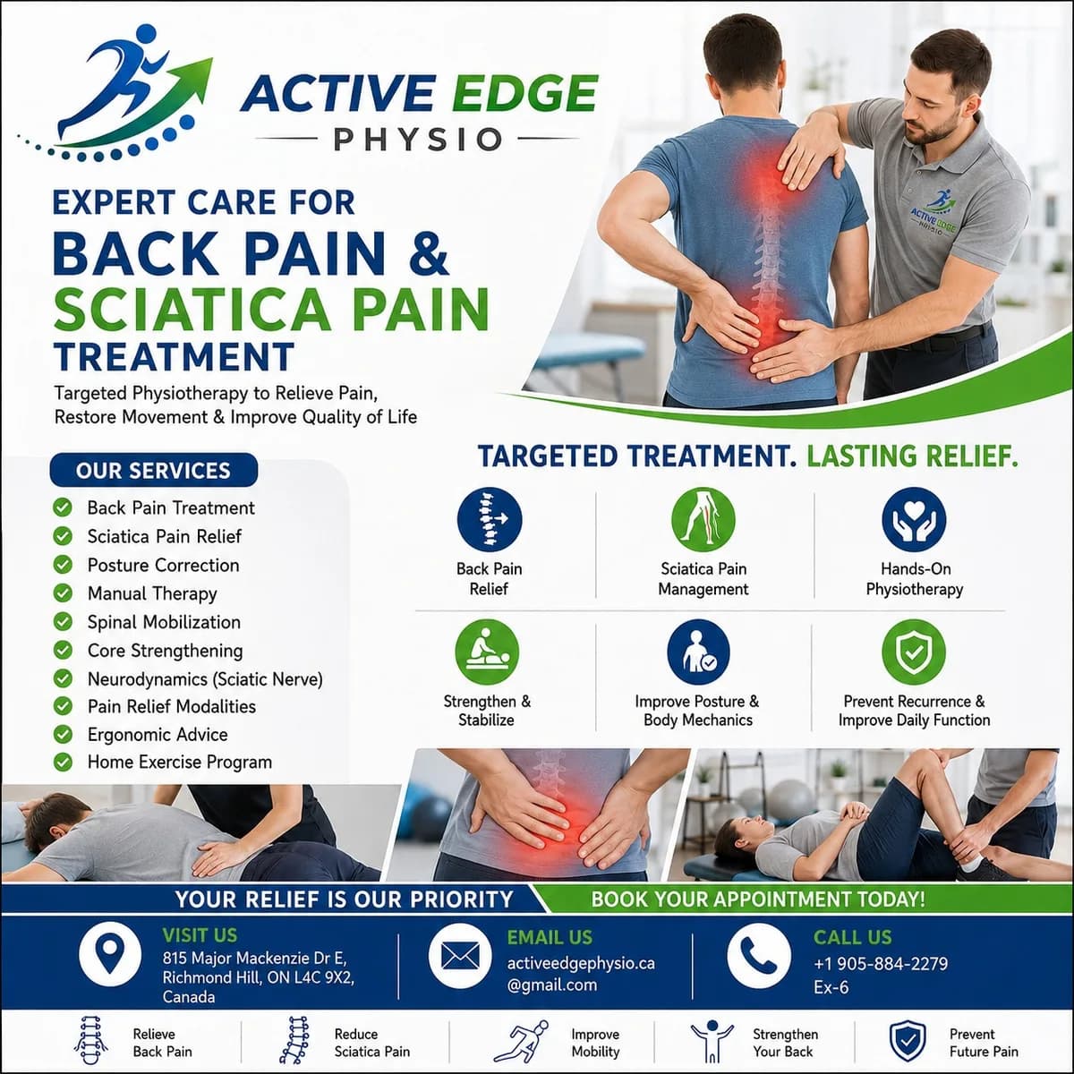 Back Pain and Sciatica Pain Treatment in Richmond Hill