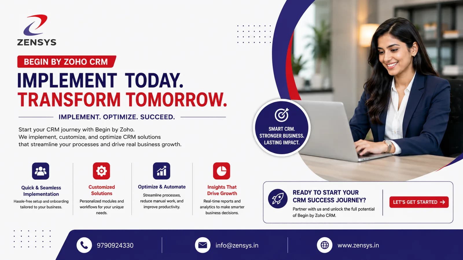 Best Bigin by Zoho CRM in India | Bigin CRM Implementation Partner | Zensys