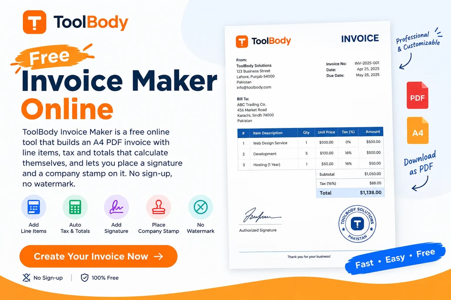 Free Invoice Maker Online