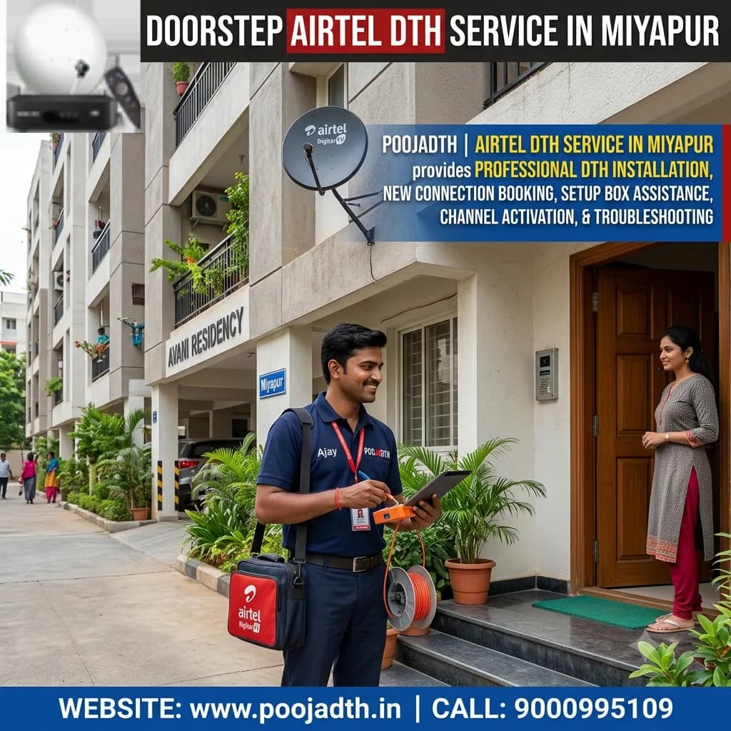 Doorstep Airtel DTH Service in Miyapur