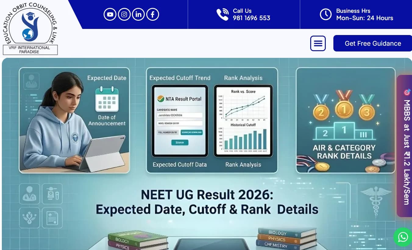 NEET UG Result 2026: Check Scores, Rank & Counseling Updates with eoclindia