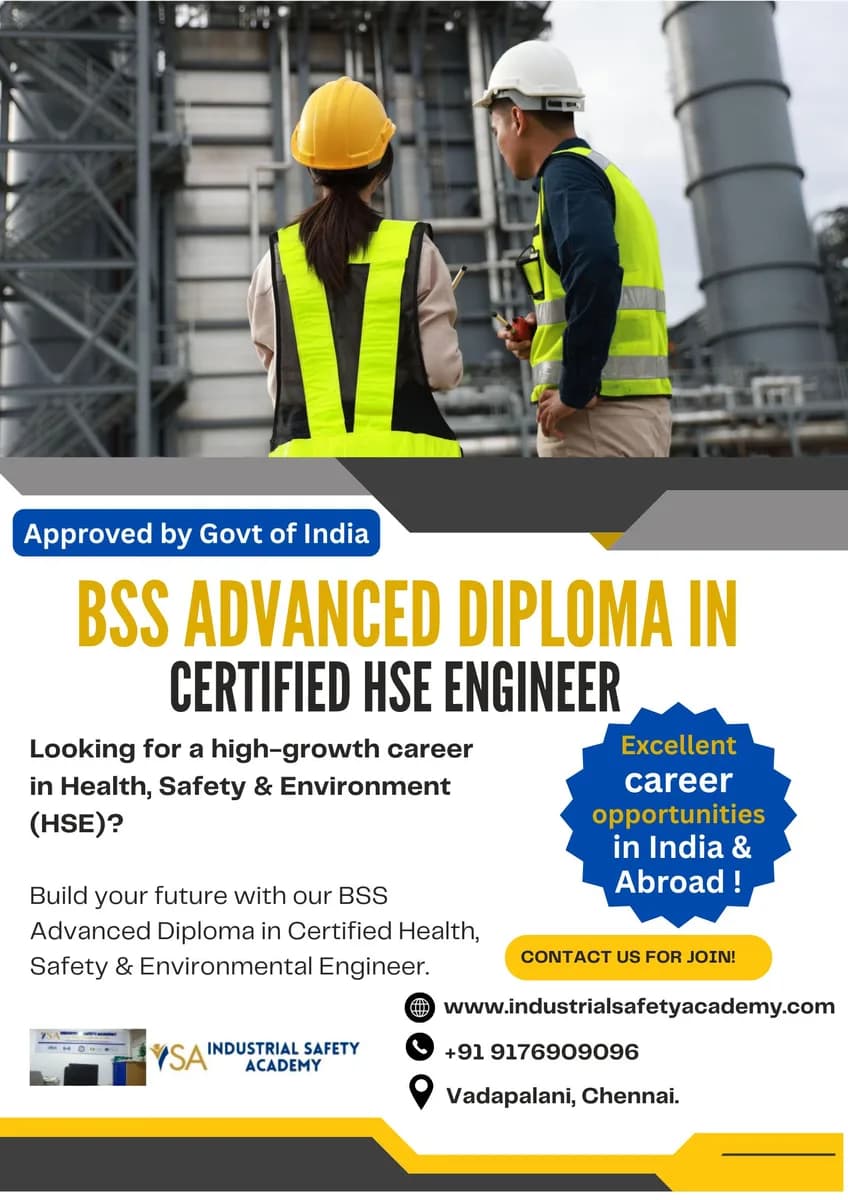 Osha course in chennai , iosh in chennai