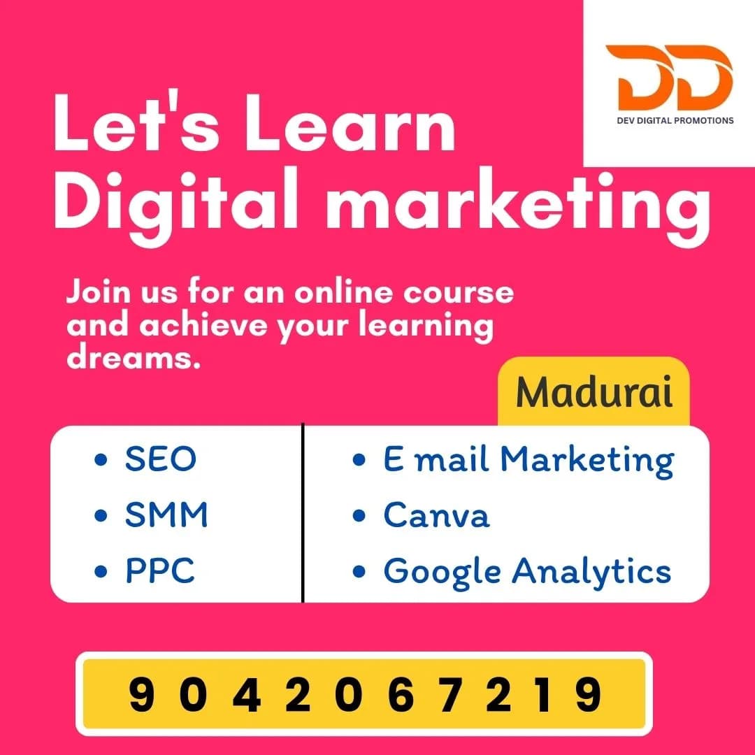 digitalmarketing course in madurai tamilnadu