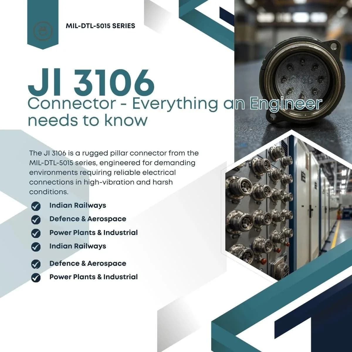 MS3106 Circular Connectors – Jetronics India 