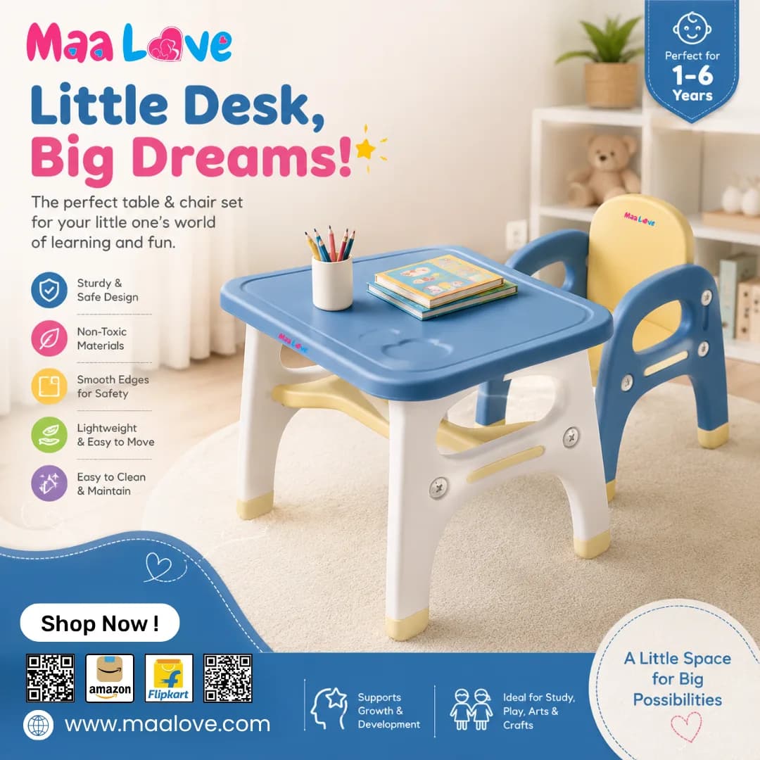 Little Desk, Big Dreams—A Perfect Space for Learning and Fun! ✨📚💙