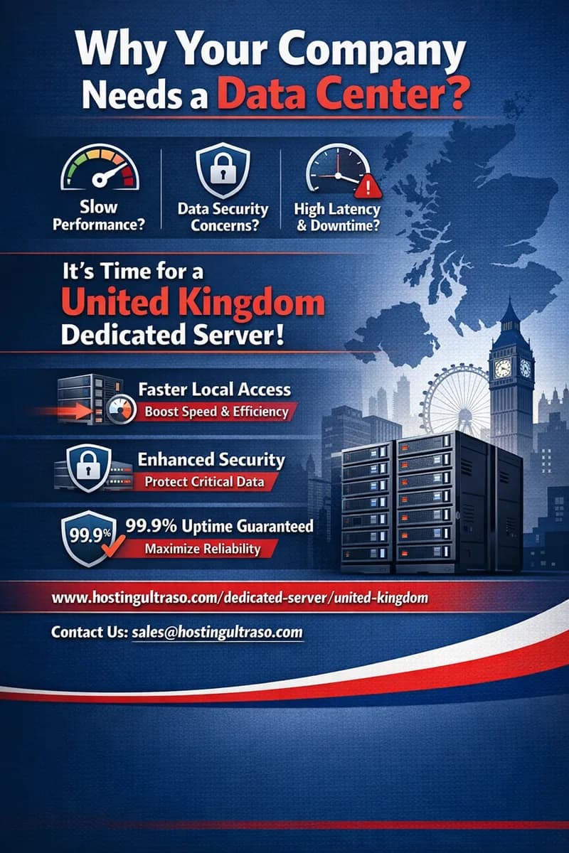 Why Your Company Needs a Data Center? | UK Dedicated Server for Enterprise Performance