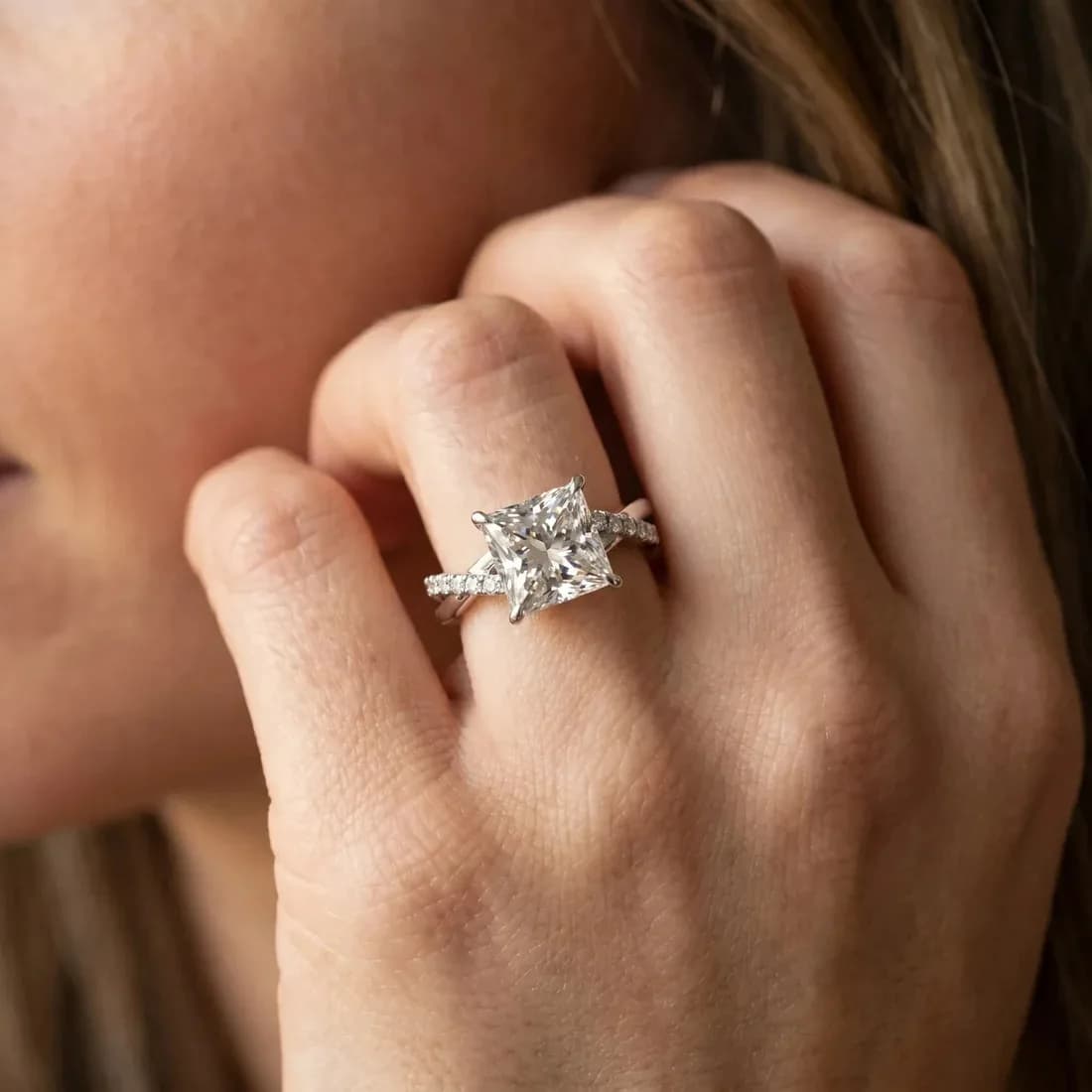 Shop Princess Cut White Gold Solitaire Diamond Ring – Order Yours Today!