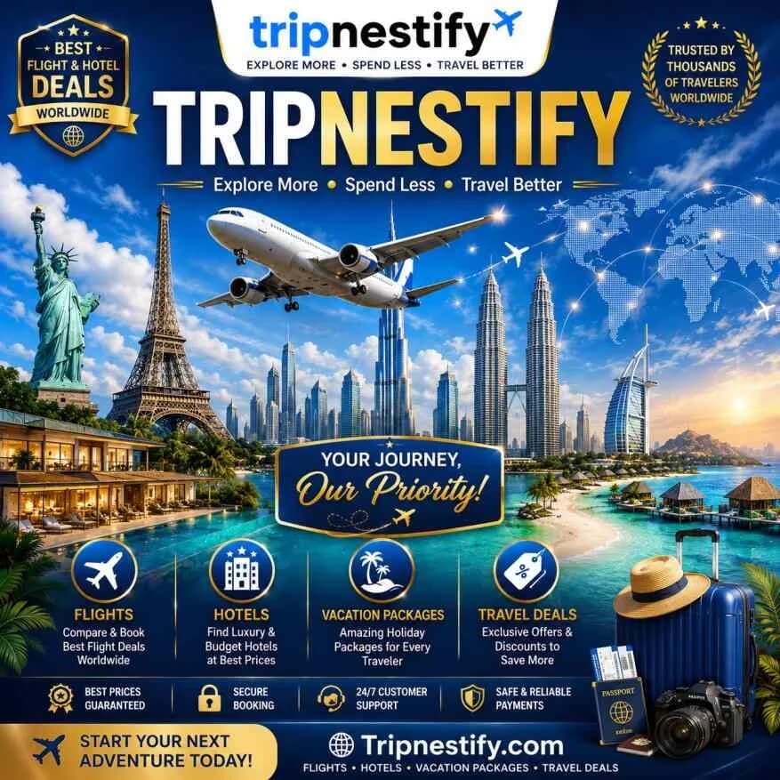 Tripnestify – Compare Flights, Hotels, Vacation Packages & Travel Deals Worldwide