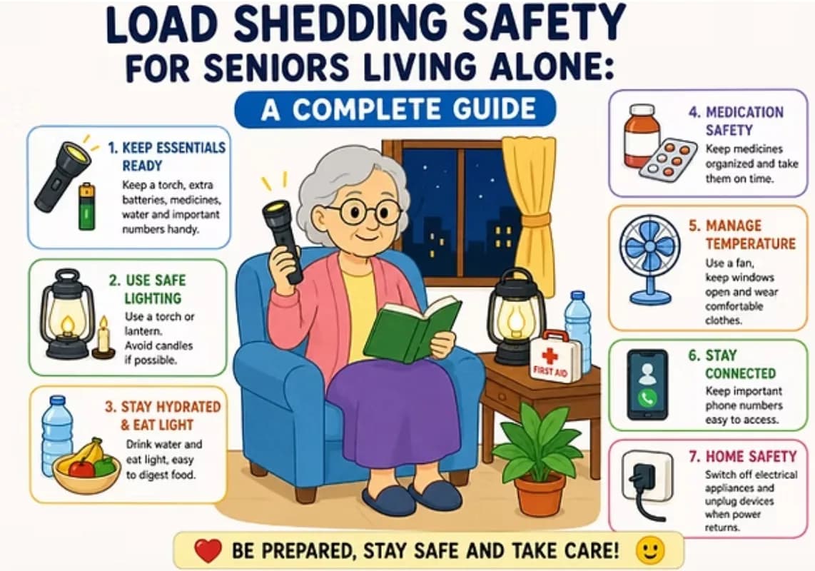 Essential Load Shedding Safety Tips for Seniors Living Alone