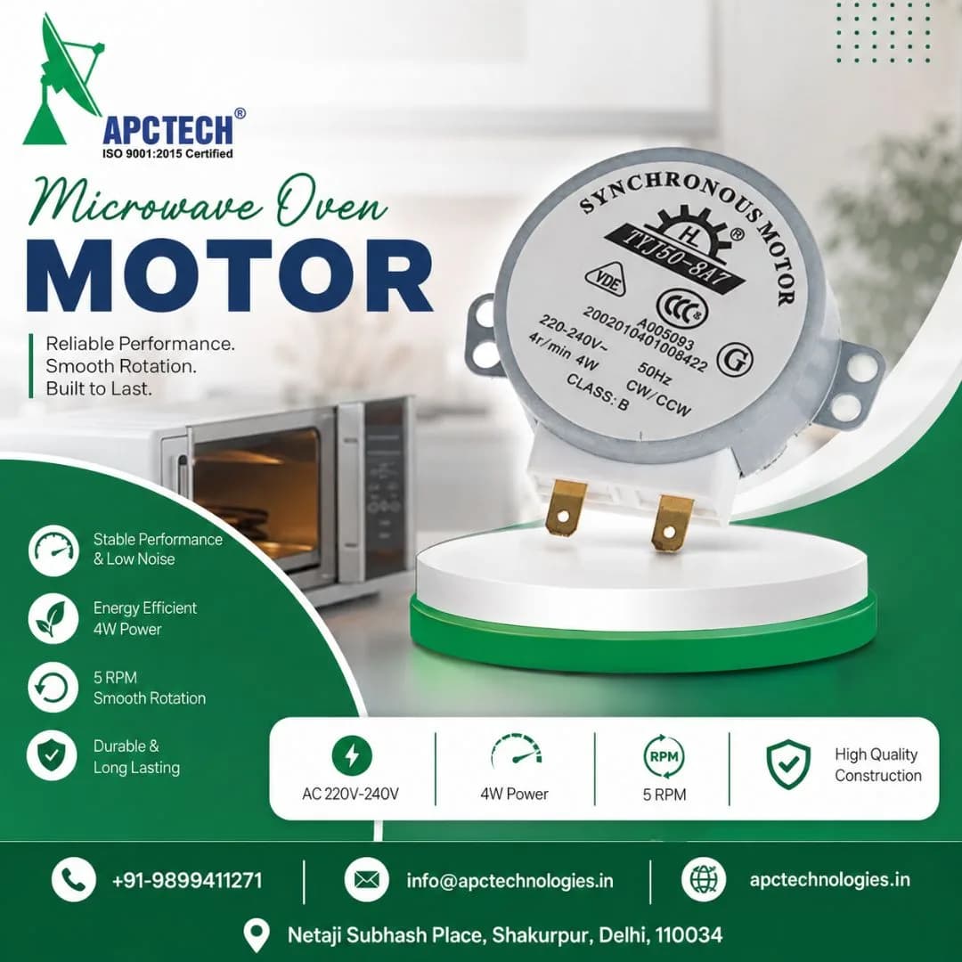 Microwave Oven Motor for Reliable Heating Performance | APC Tech